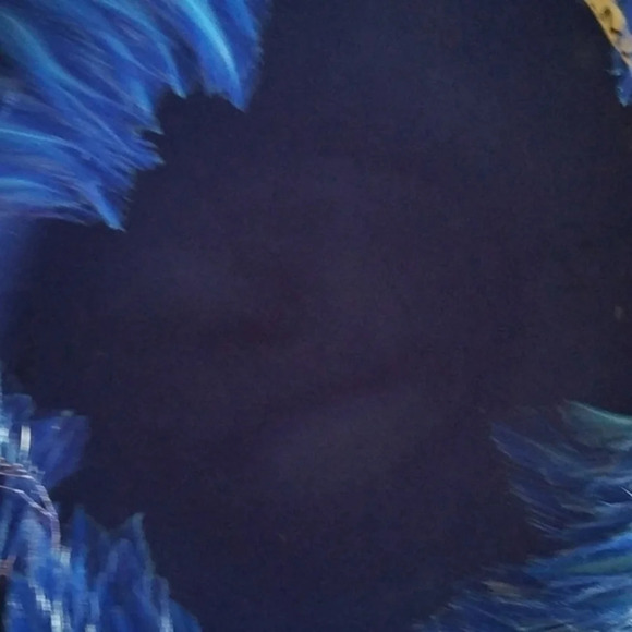 Vintage I Magnin Royal Electric‎ Blue Feather Hat - Picture 11 of 11